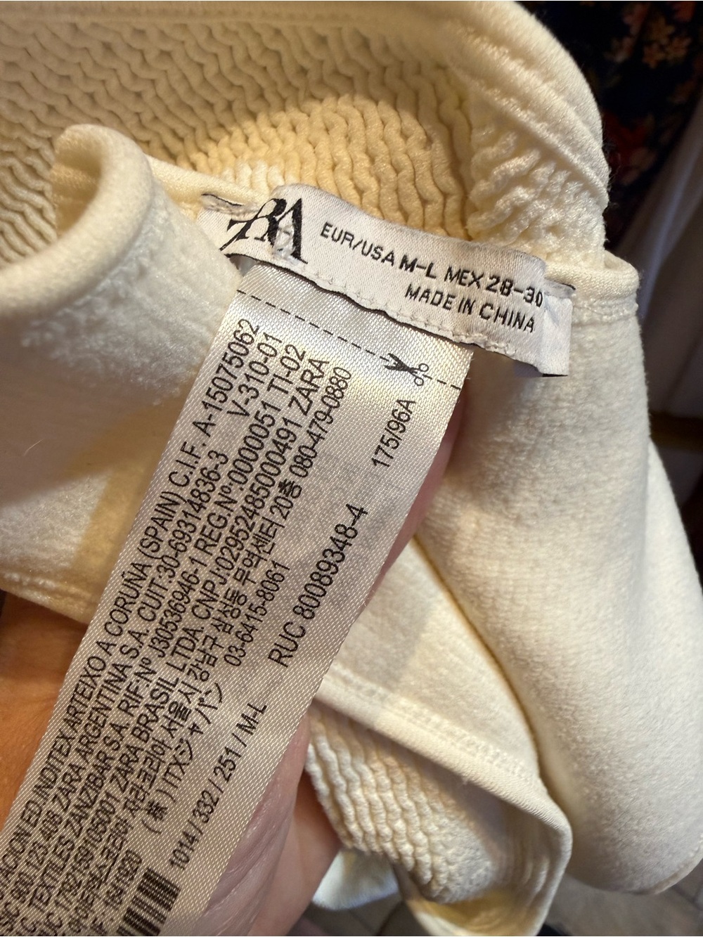 ZARA Cream Scoop Neck Knit Top see in live show